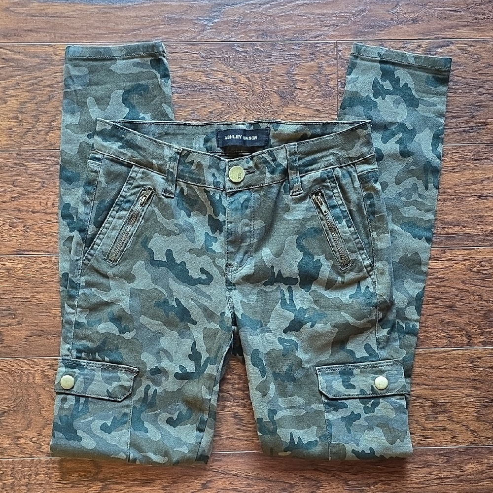 Ashley Mason Green Camouflage Trousers